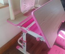 Adjustable children desk and chairs