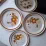 Vintage Mountain Wood Collection Stoneware Plates Set of 4 Japan Image 3