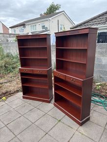 Two mahogany bookcases