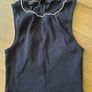 Zara black fitted top size UK small Image 2