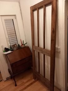 solid teak doors pair