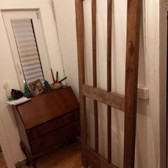 solid teak doors pair