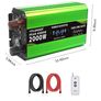 4000W Power Inverter 12V to 230V AC Pure Sine Wave Inverter,Car Inverter DC 12v to AC 230V with 3 AC Sockets 4 USB ports With LCD Display Suitable for Travel, RV, Camping Image 5