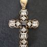 9k Gold big Cross 375 Image 5