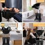 Portable Salon Basin Shampoo Bowl Sink With Electric Pump, Height Adjustable Hair Washing Basin With 2 Bucket & Drain Hoses for Home Barber Shop Use Image 5