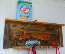 Rustic Dog Station / Organiser / Shelf