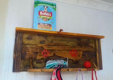 NEW..Rustic Dog Organiser / Station / storage