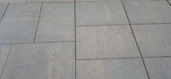 Garden patio slabs