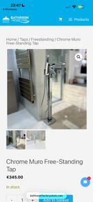 Free-Standing Bath Tap Chrome
