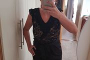 Black Dress with laceAwear size 8