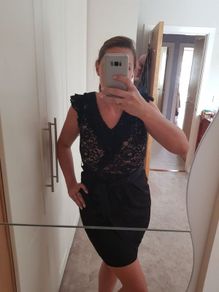 Black Dress with laceAwear size 8