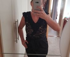Black Dress with laceAwear size 8