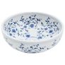 Countertop Basin White and Blue Round 41x14 cm Ceramic Image 2