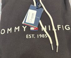 Tommy Hilfiger Black Logo Hoodie Size: 4XL