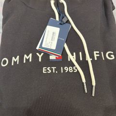 Tommy Hilfiger Black Logo Hoodie Size: 4XL