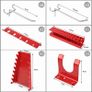 25pcs Metal Perforated Wall Mounted Tool Storage Organiser / Pegboard Image 3