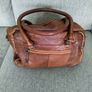 Spikes and Sparrow large brown genuine leather handbag in very good condition with zipped closure and internal pockets and a zipped external pocket see last five photos for exact measurements FREE STANDARD POSTAGE INCLUDED Image 5
