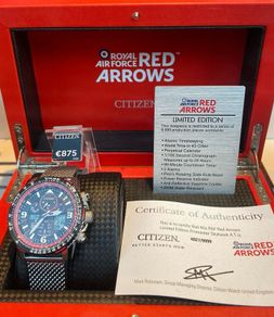 Citizen watch red arrows eco drive solar powered LIMITED EDITION