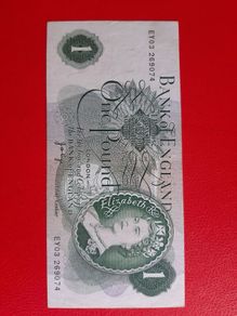 1970s Bank of England One Pound Note
