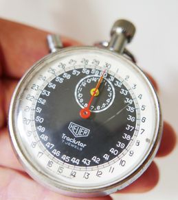 Vintage Heuer Trackstar Timer Stopwatch-works well