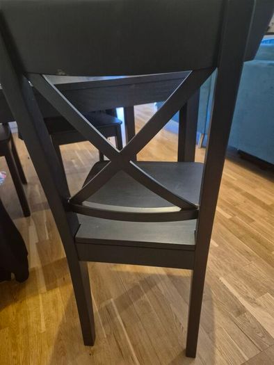 Dining table and four chairs