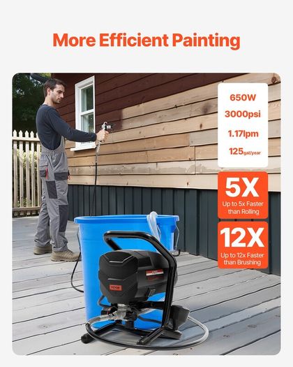 650W Airless Paint Sprayer with Extension Rod