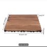 3 Boxes of Hardwood Interlocking patio deck tiles, 36 pcs each Image 5