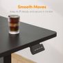 NEW SALE | Standing Desk Height Adjustable Electric Desk, 100x60cm Stand up Table, Sit Stand Home Office Desk with Splice Board, Black Top Image 6