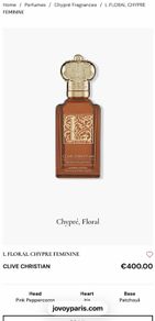 CLIVE CHRISTIAN Floral Chypre with rich Patchouli niche parfum