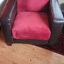 Leatherette arm chair (Brown). Image 2