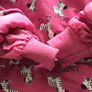 Baby Girls Pink padded Zebra print Jacket with hood 1-2 Yrs Image 3