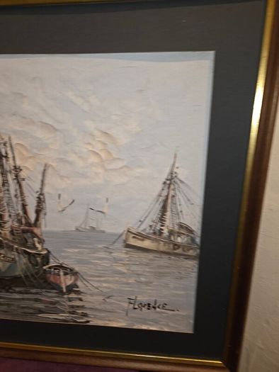Signed Nautical painting - Florence