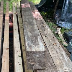 5  Oak beams 3m  x 15 cm  x 15 cm