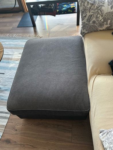 Ikea KIVIK Footstool with storage (dark grey)