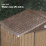 Metal 7ft x 4ft Garden Shed Large Patio Roofed Tool Metal Storage Building Foundation Sheds Box Image 5