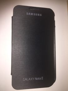 Samsung Galaxy NOTE 2 flip Cover Case (Black)