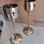 Brass Stemware Goblet Candle Holders . Image 10