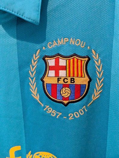 FC Barcelona 2007/08 Away Shirt Nike Camp Nou 50th Anniversary