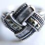 Vintage Estate Sterling Silver 925 Bow Ring (size P1/2 - 5g) Image 4