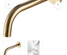 JustTaps JTP vos bath/basin spout brushed brass.250mm