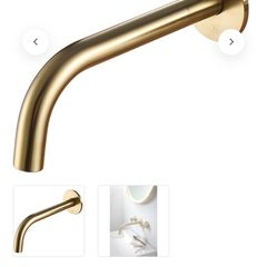 JustTaps JTP vos bath/basin spout brushed brass.250mm