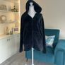Black Snaggle Ladies Hooded Fleece from Mountain Warehouse Image 4