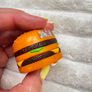 McDonalds Happy Meal Wind Up Toy Tricky Trackers 1995 Big Mac approx. 3 cm. Used Please see photos Image 8
