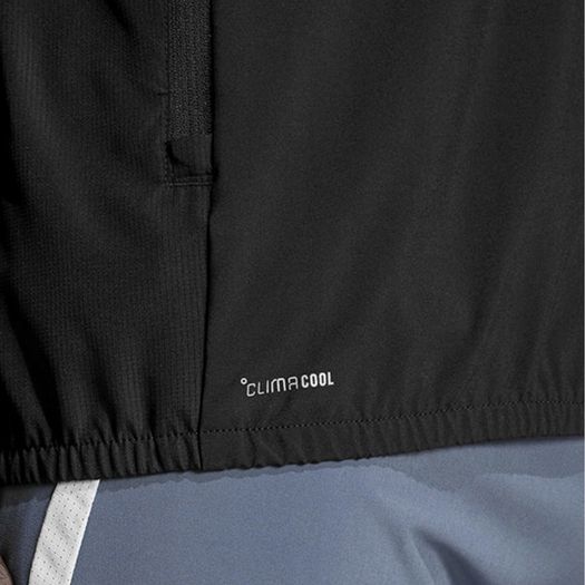 Adidas ClimaCool tech top Training hoodie Zip-Up Sweatshirt with Zipped Pockets, Size XL