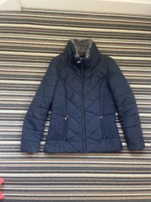 Navy padded jacket size 8