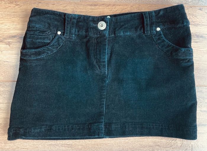 Pimkie Black Corduroy Mini Skirt UK 10