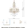 Laura Ashley Shamley 5-Light Crystal Chandelier Image 4