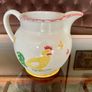 Laura Ashley Hens Ceramic Water or Milk Jug Spongeware Design 1995 Image 7