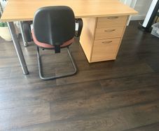 desk and chair