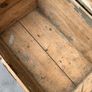 Late Victorian Antique Metal Bound Wooden Chest. Image 8